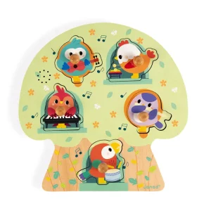 LeT Les enfants Terribles Puzzle musical - Oiseaux en fête - Janod