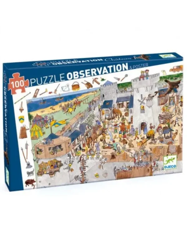 LeT Les enfants Terribles Puzzle observation - Le château fort 100pcs