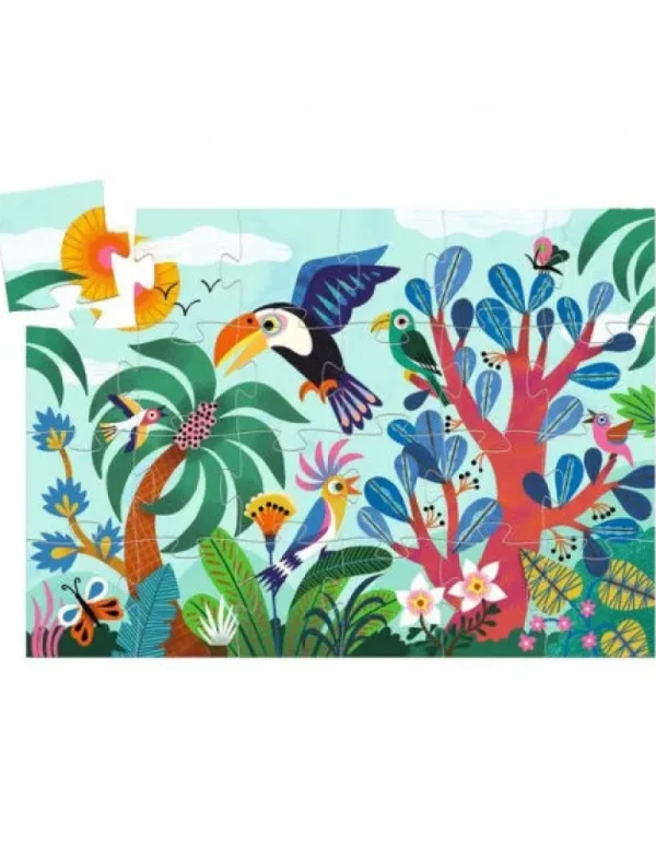 LeT Les enfants Terribles Puzzle Silhouette - Coco Le Toucan 24pcs