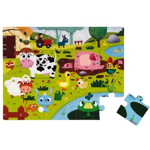 LeT Les enfants Terribles Puzzle Tactile - La ferme - 20 pcs