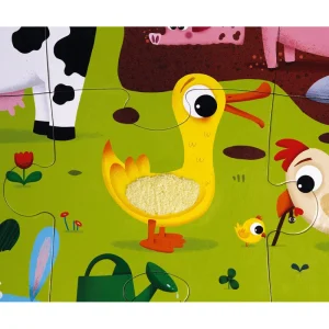 LeT Les enfants Terribles Puzzle Tactile - La ferme - 20 pcs