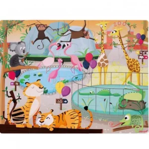 LeT Les enfants Terribles Puzzle Tactile " Une journée au Zoo "