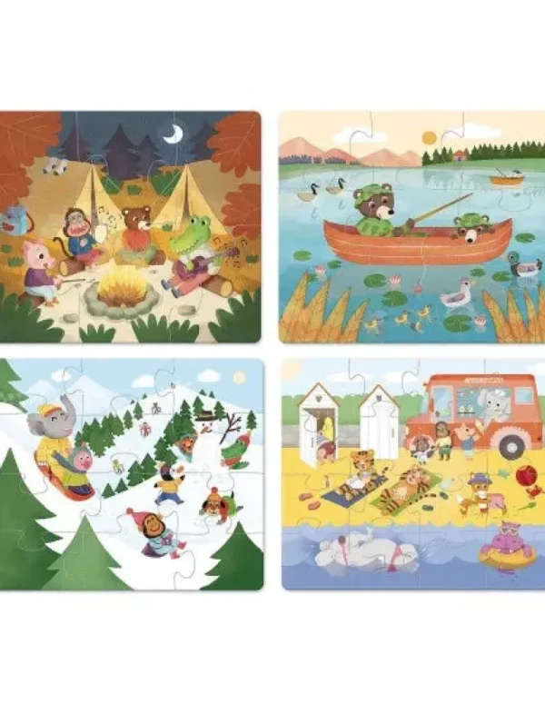 LeT Les enfants Terribles 4 puzzles évolutifs vacances