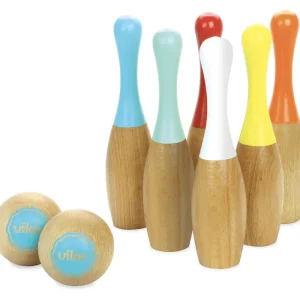 LET83700 6 quilles bowling bicolores - Vilac