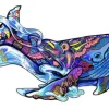 LeT Les enfants Terribles Rainbow wooden Puzzle baleine