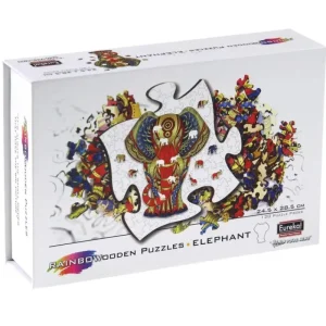 LeT Les enfants Terribles Rainbow Wooden Puzzle ELEPHANT - 120pcs