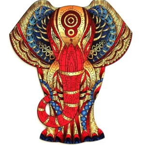 LeT Les enfants Terribles Rainbow Wooden Puzzle ELEPHANT - 120pcs