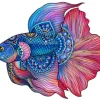 LeT Les enfants Terribles Rainbow wooden  Puzzle poisson
