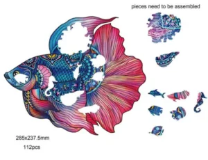 LeT Les enfants Terribles Rainbow wooden  Puzzle poisson