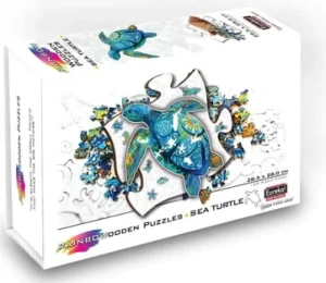 LeT Les enfants Terribles Rainbow Wooden Puzzle TORTUE - 125pcs