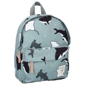 LET83700 Sac à dos enfant requins et raies - Bleu -  BB&Co