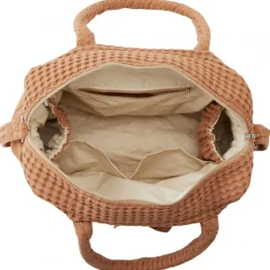 LET83700 Sac à langer coton gaufré cassonade - BB&CO