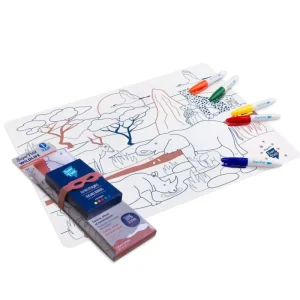 LET83700 Set en silicone à colorier - Savane - SuperPetit