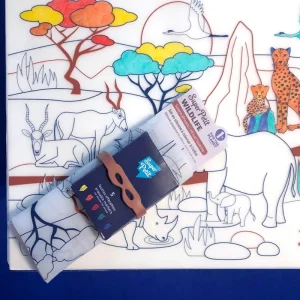 LET83700 Set en silicone à colorier - Savane - SuperPetit