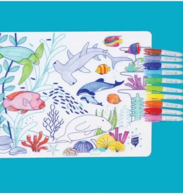 LET83700 Set en silicone à colorier - Barrière de Corail - SuperPetit