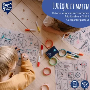 LET83700 Set en silicone à colorier- Circuit - SuperPetit