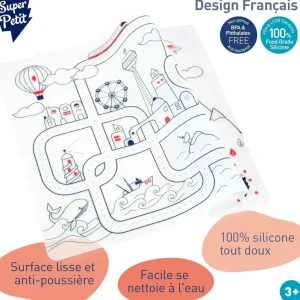 LET83700 Set en silicone à colorier- Circuit - SuperPetit