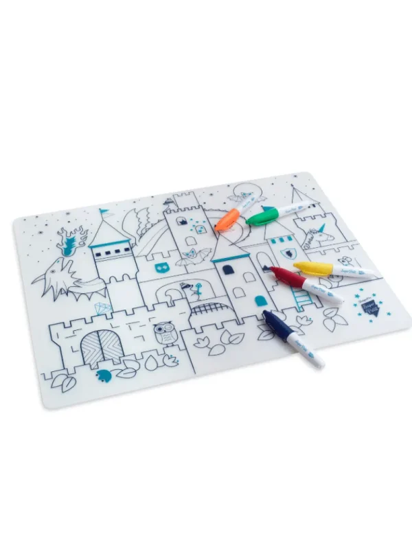 LET83700 Set en silicone Château à colorier