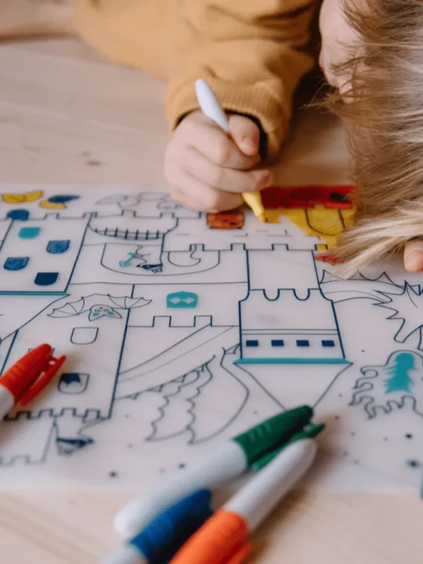 LET83700 Set en silicone Château à colorier