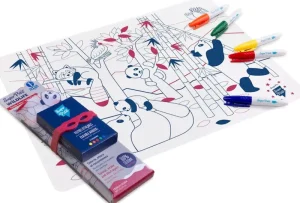 LET83700 Set en silicone Panda Wildlife à colorier