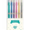 LeT Les enfants Terribles 6 stylos gel pailletés