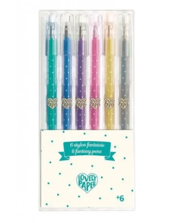 LeT Les enfants Terribles 6 stylos gel pailletés