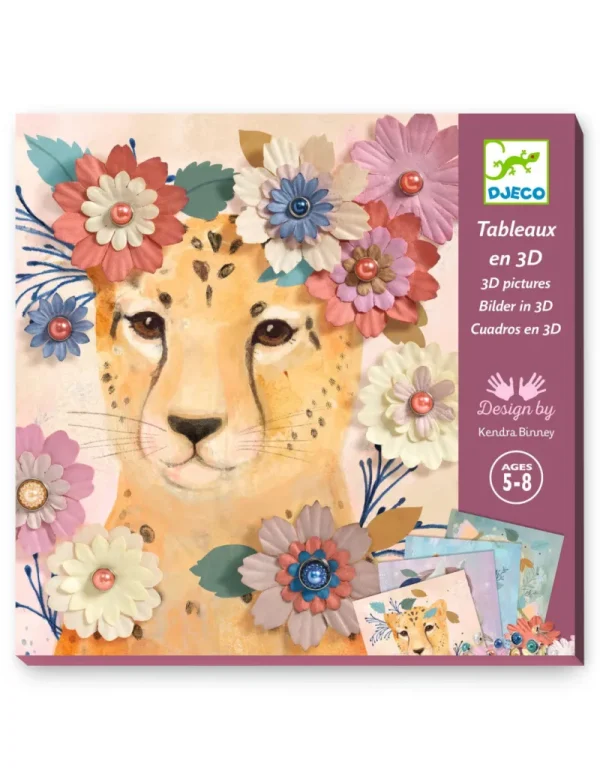 LeT Les enfants Terribles Tableaux en 3D Couronnes de fleurs - Djeco