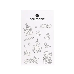 LET83700 Tatouage éphémère a colorier - magic world - Nailmatic