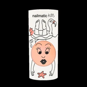 LET83700 Vernis enfant base eau - Flamingo - (Corail néon nacré)