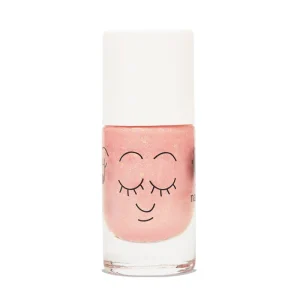 LET83700 Vernis enfant base eau - Peachy  (pêche pailleté)