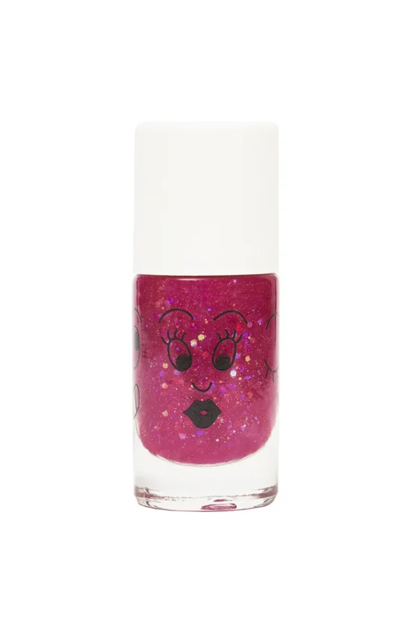 LET83700 Vernis enfant base eau - Sheepy  (framboise transparent pailleté)